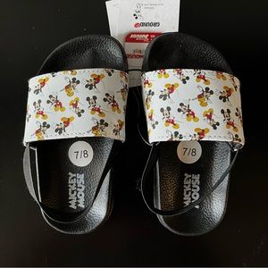 Toddler Mickey Mouse Slides New With Tag Size 7/8